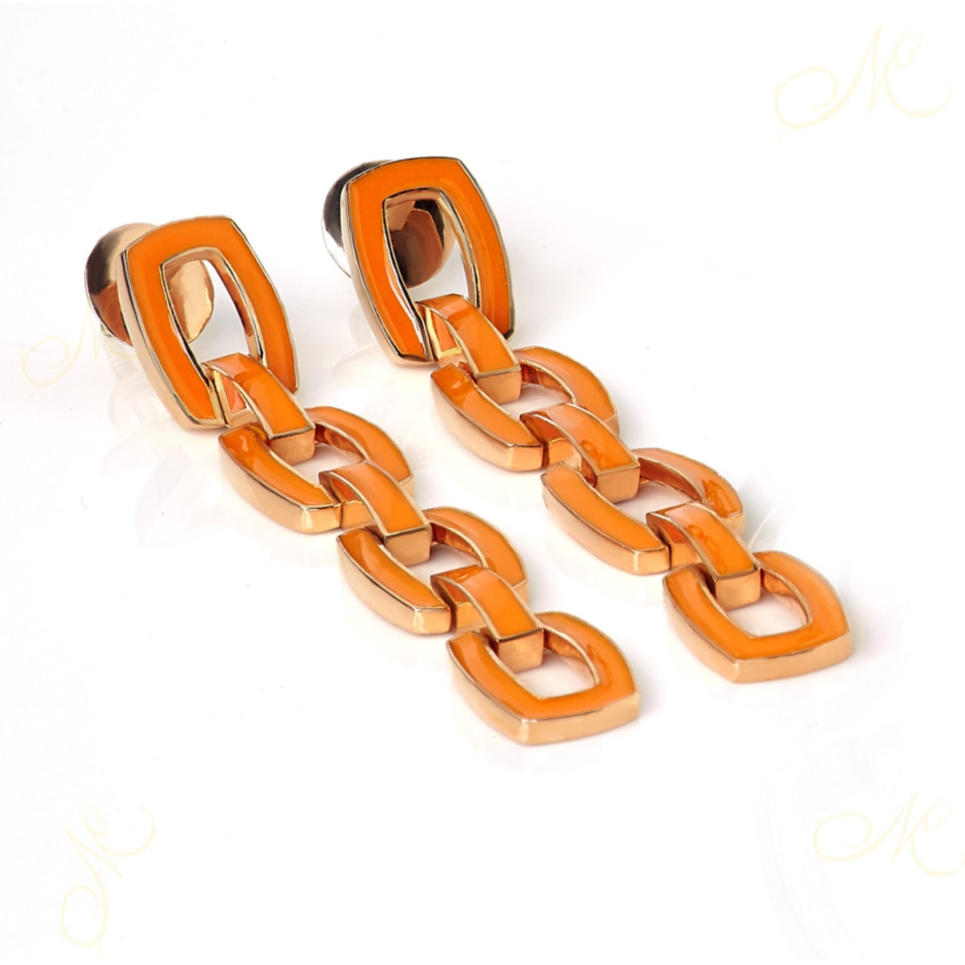 Tangerine Dangle Earrings