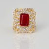 Ruby & Diamond Cocktail Ring